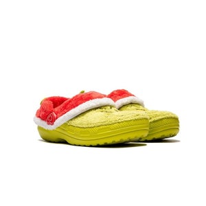 Crocs The Grinch Classic Lined 211688-90H Clog Men's Green Slip On Shoes JAX1214