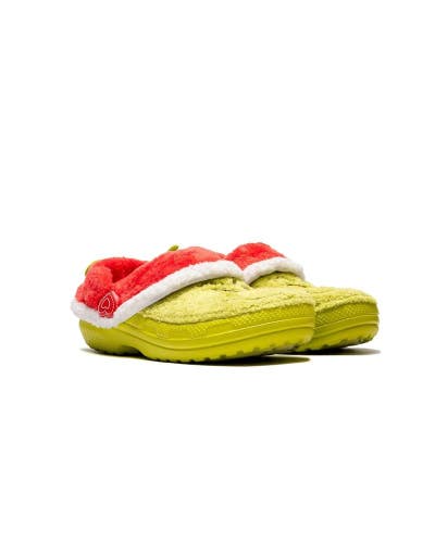 Crocs The Grinch Classic Lined 211688-90H Clog Men's Green Slip On Shoes JAX1214