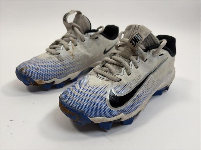 Nike Vapor Sharp 3 Football Cleats, Blue/White, Size 1.5Y