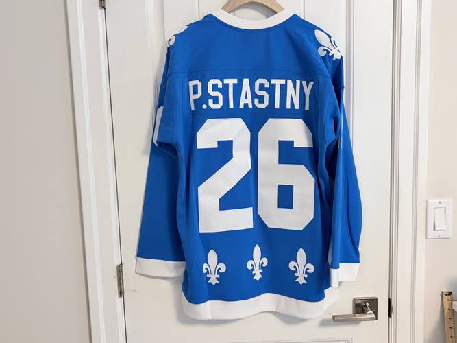 BNWT Authentic Nordiques Peter Šťastný Mitchell & Ness Vintage Jersey Medium