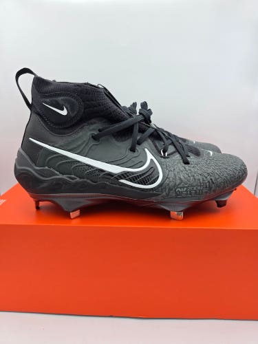NEW Nike Alpha Huarache NXT Black Metal Baseball Cleats DJ6517-010 Men’s Sz 10