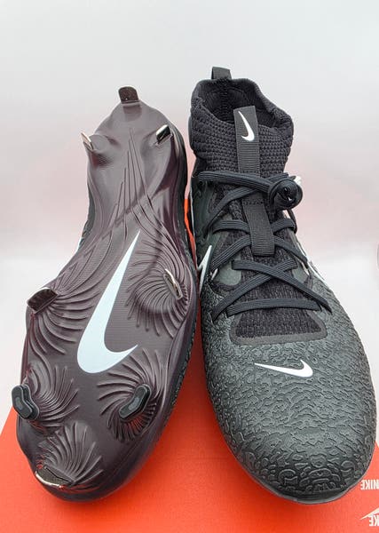 NEW Nike Alpha Huarache NXT Black Metal Baseball Cleats  display picture 3