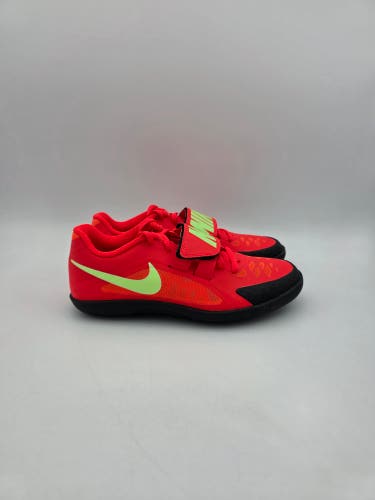 Nike Zoom Rival SD 2 Throwing Shoes Crimson Red Lime Track & Field Mens Size 7.5