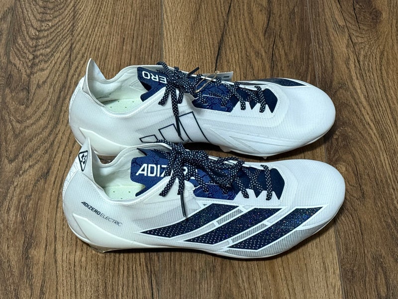 adidas ADIZERO ELECTRIC II FOOTBALL CLEATS Navy Blue 2/ White Men Sz 12 IE6290