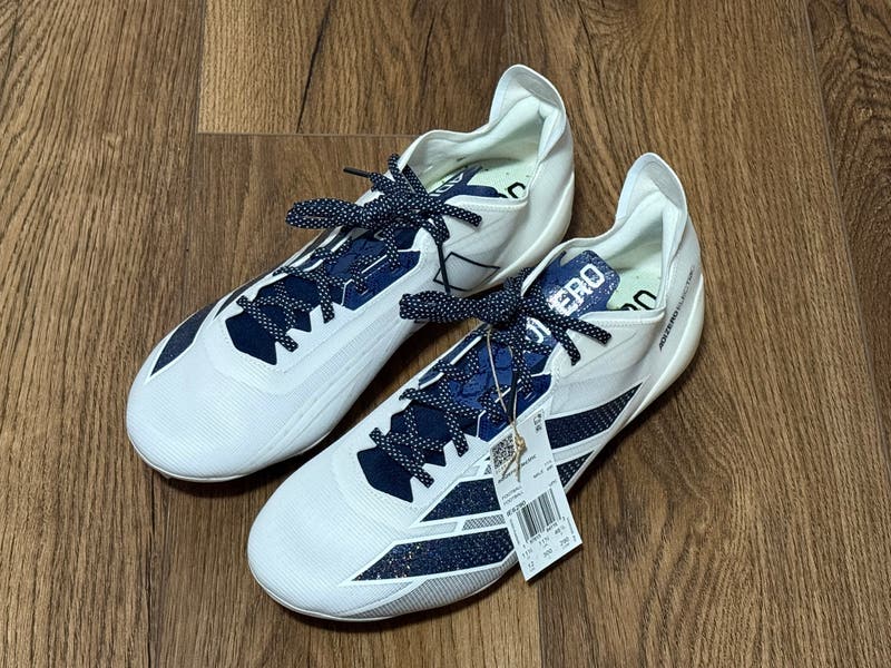 Adidas Adizero Electric football cleats navy blue white mens sz 8.5 & 13 IE6290 Shop Blue Mens Adizero Electric 1 Football Cleats – Shoebacca main image 2