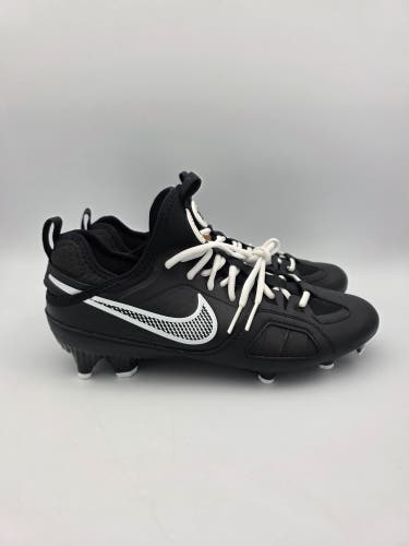 Nike Huarache 9 Varsity LAX 'Black White Lacrosse Cleats Mens 9.5 FD0090-002 New