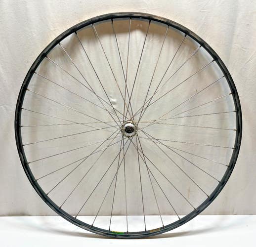 Vintage Ambrosio 36-Spoke Gray Aluminum 700C Front Wheel Campagnolo Record Hub