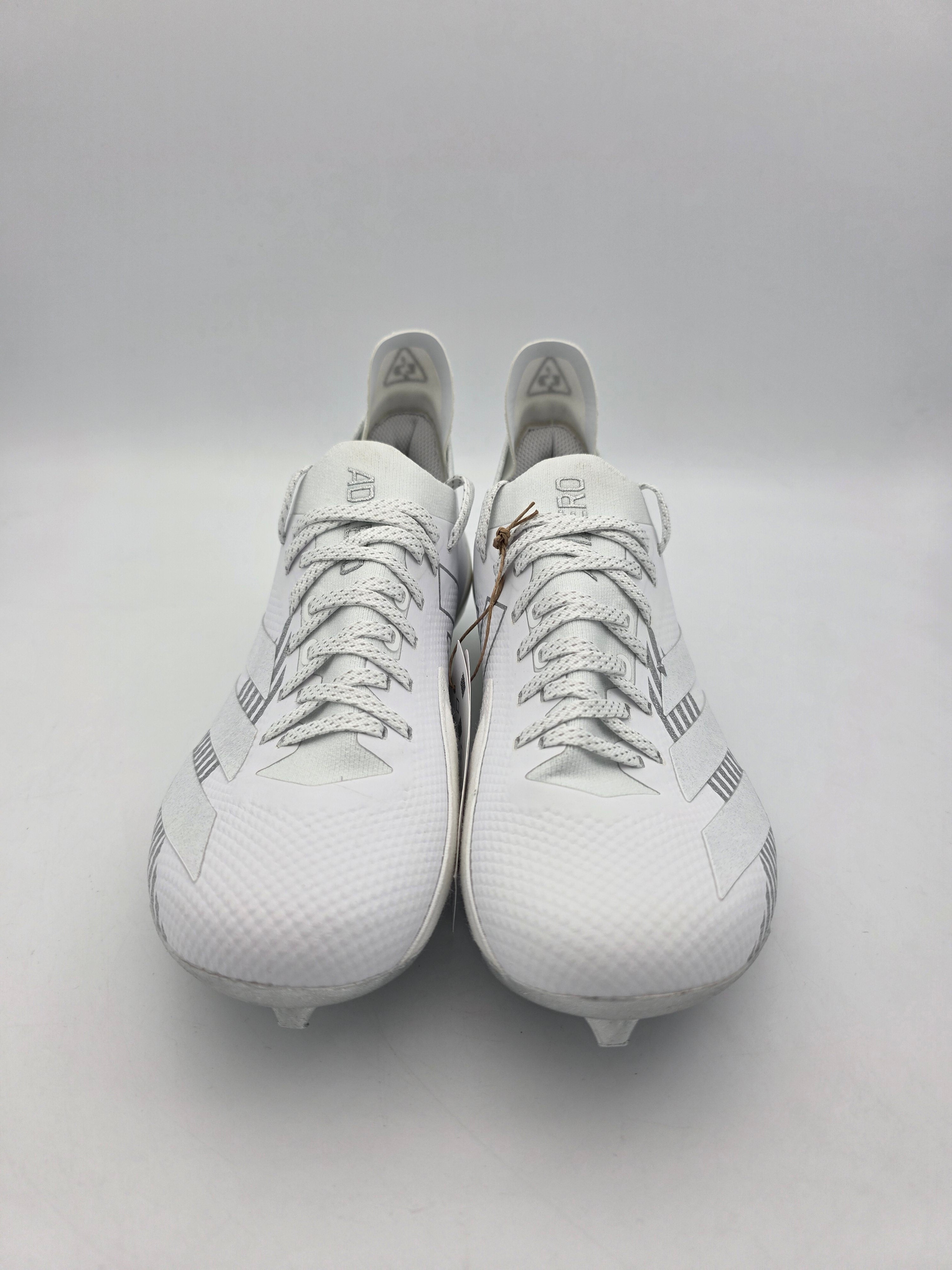 Adidas Adizero Electric + Men\'s Football Cleats IE6278 White Silver Size 8 NEW Adidas Mens Adizero Electric+ Football Cleats White  main image 2