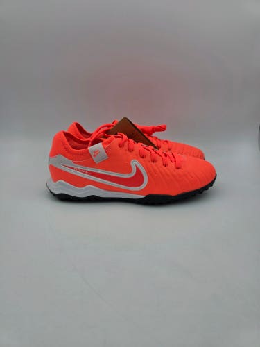 Nike Tiempo Legend 10 Pro TF Hot Lava/White Soccer Shoes DV4336-800 Men’s Sz 4.5