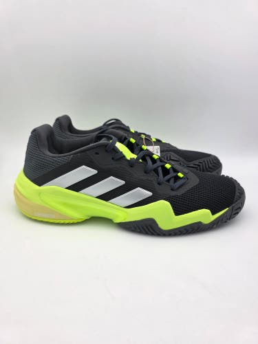 Adidas Barricade 13 Black Lucid Lemon Tennis Shoes IH2559 Men's Size 10