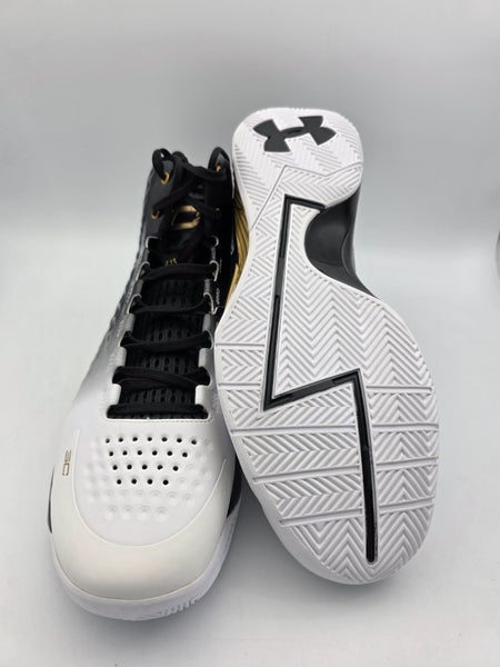 Under Armour Curry 1 Retro MVP Dynasty White Black Gold  display picture 1