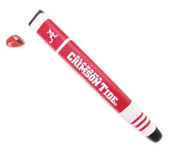 NEW Team Golf Alabama Crimson Tide Crimson/White Jumbo Putter Grip w/Ball Marker