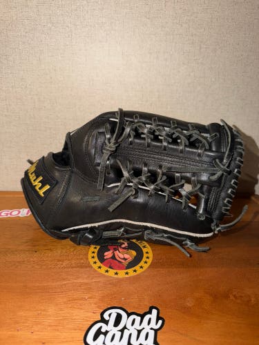 Muhl Tech RH Black Leather Baseball Glove 11.5" (Used)