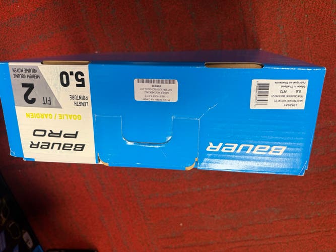 *BRAND NEW PRO SHOP SALE* Bauer Pro Hockey Goalie Skates Size 5 FIT 2