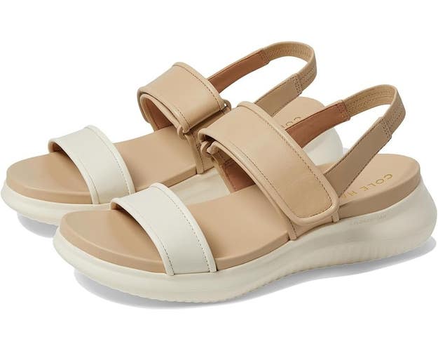 Cole Haan Zerogrand Meritt W30423 Sandals Womens US 8.5 Beige Slingback GBNC440