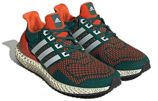 Adidas Ultra 4D 'Miami Hurricanes' Q46439 Men US 9.5 Green Running Shoes GBNC608