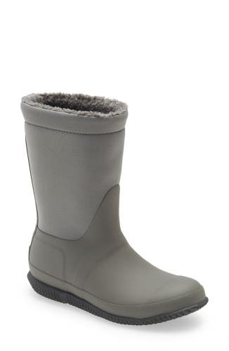 Hunter Original WFT2052NRE-TDY Boots Women 7 Black Sherpa Lined Roll Top ZAP301