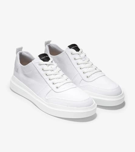 Cole Haan Grandpr Rally C34712 Sneakers Men's 7 White Canvas Court Shoes ZAP423