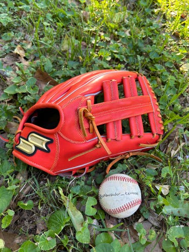 SSK Proedge 12.5” Post Web Made In Japan Baseball Glove Red/Tan