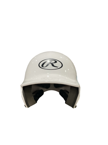 Used Rawlings WHT HELMET 6 1/4- 6 7/8 Batting Helmet No Mask White Fits all 11834-S000049420