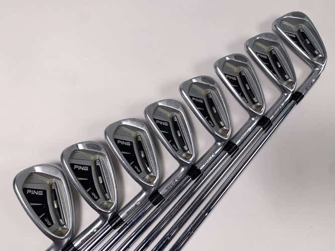 Ping i20 Iron Set 3-PW White Dot 3* Up CFS Stiff Steel Mens RH +1/2''