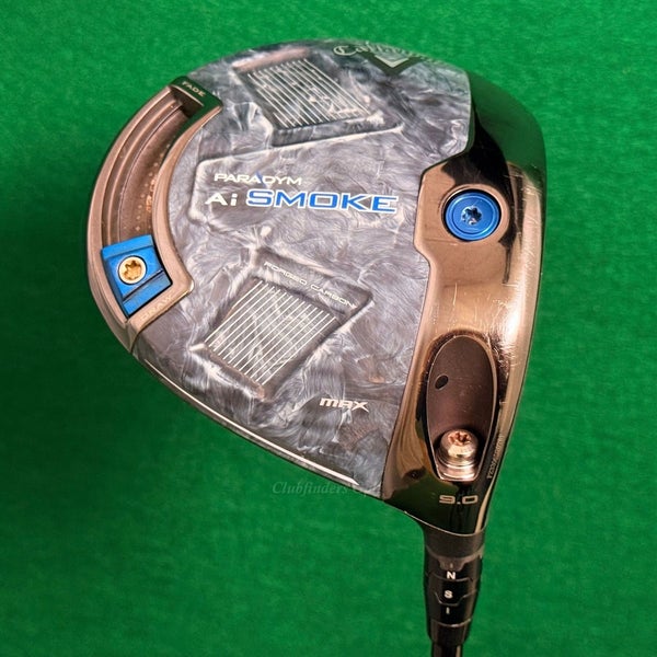 Callaway Paradym Ai Smoke Max 9 Driver HZRDUS Smoke RDX Blue 6.5 X-Stiff w/ HC