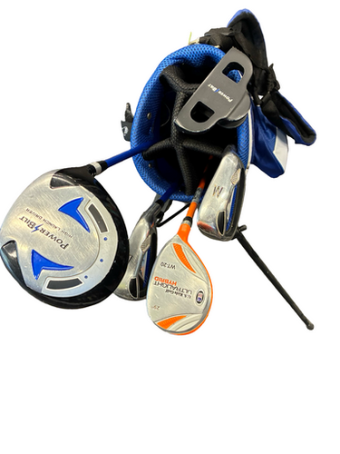 Used Powerbilt 6 PC JR SET Jr Package Set RH Royal Blue 6 Piece 11682-S000131016