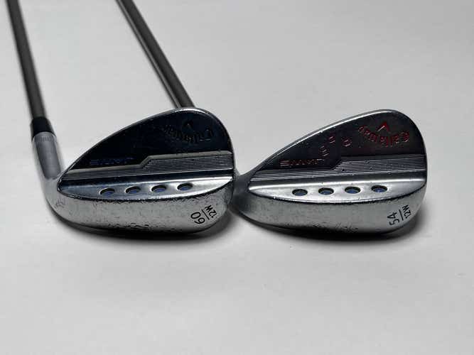 Callaway Jaws MD5 Platinum Chrome Wedge Set 54* 12 60* 12 Recoil F2 Senior RH