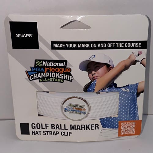 Snaps Golf Ball Marker Hat Strap Clip for Hats Caps and Visors NEW PGA Jr League