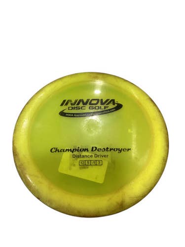 Used Innova DESTROYER Disc Golf Driver Yellow 162g 11884-S000056735