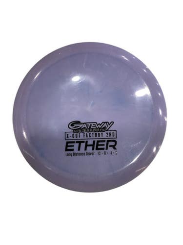 Used Gateway ETHER Disc Golf Driver Purple 174g 11884-S000056730
