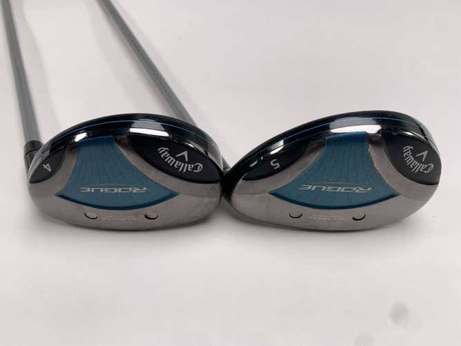 Callaway Rogue 4 & 5 Hybrid Set 24* 27* Aldila Quaranta 40g Ladies RH