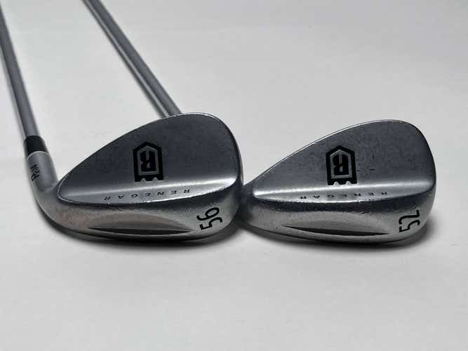 Renegar Rx14 Chrome Wedge Set 52* 56* Wedge Steel Mens RH