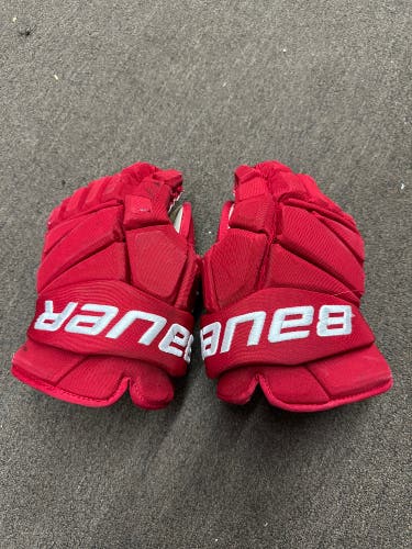 Andrew Copp Redwings Bauer Vapor 2X Pro Gloves 14" Pro Stock