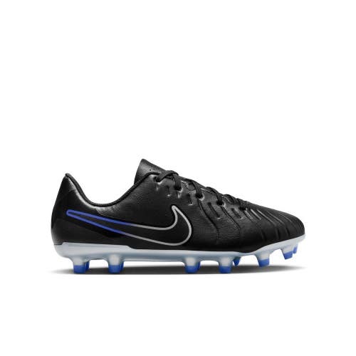 Nike Tiempo Legend 10 Club DV4352-040 Kids 3.5 M Black FG/MG Soccer Cleats RG273