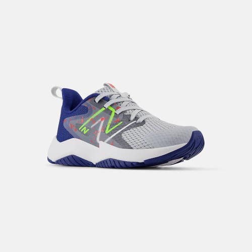 New Balance Rave Run V2 PKRAVKG2 Sneaker Kids 1Y M Gray Blue Running Shoes RG279