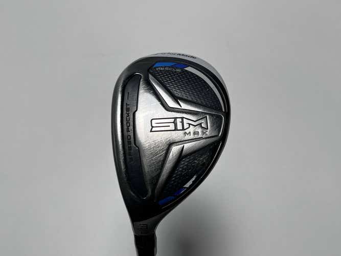 TaylorMade SIM MAX 3 Hybrid 19* Fujikura Ventus Blue 7-S Stiff Graphite Mens LH