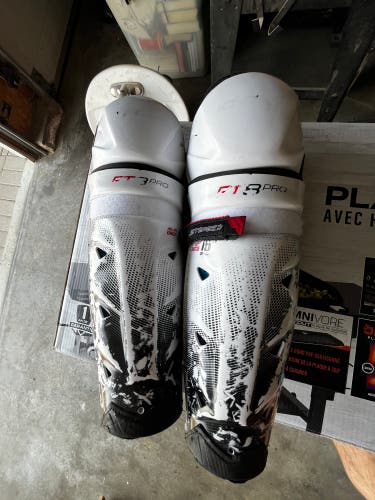 Senior CCM Jetspeed FT8 Pro 15" Shin Pads Pro Stock (Used)