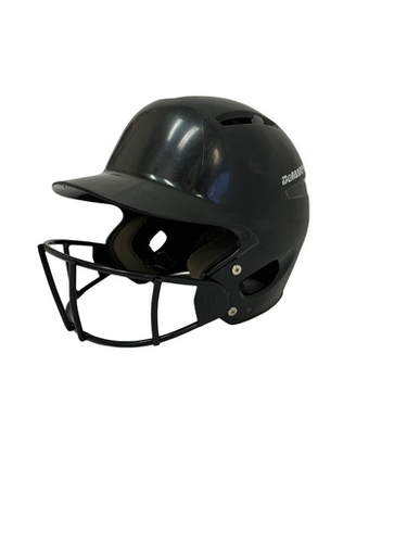 Used Demarini WTD5424BLYH Batting Helmet w/Mask Black One Size 11692-S000149551