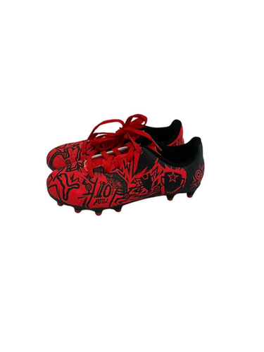 Used Puma CHRISTIAN PULISTIC TACTO Soccer Cleats Red Youth 13.0 11692-S000149575