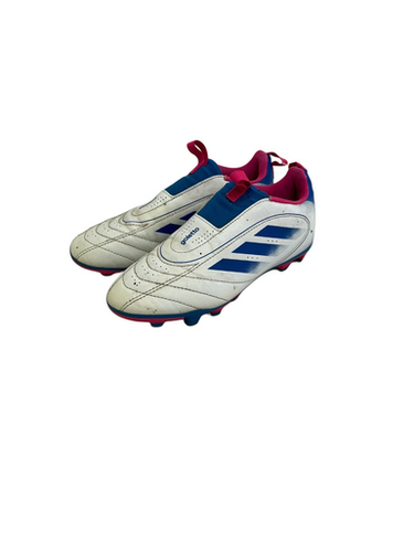 Used Adidas GOLETTO Soccer Cleats White Junior 03 11692-S000149574