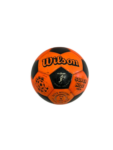Used Wilson SUPER HIDE All Size Soccer Ball Orange 5 11692-S000149577