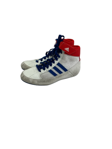Used Adidas HVC Wrestling Shoes White Junior 02 11692-S000149581