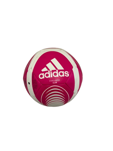 Used Adidas STARLANCER CLUB All Size Soccer Ball Pink And White 3 11692-S000149640