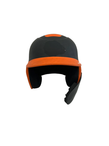 Used BoomBah BBH2-JR Batting Helmet No Mask Black And Orange One Size 11692-S000149652
