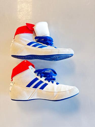 Used Adidas Wrestling Shoes White Junior 01 11860-S000307253
