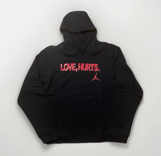 Size L - Jordan Fleece Love Hurts Jalen Hurts Hoodie bred IQ3758-010