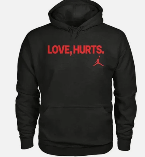 Size XL - Jordan Fleece Love Hurts Jalen Hurts Hoodie bred IQ3758-010