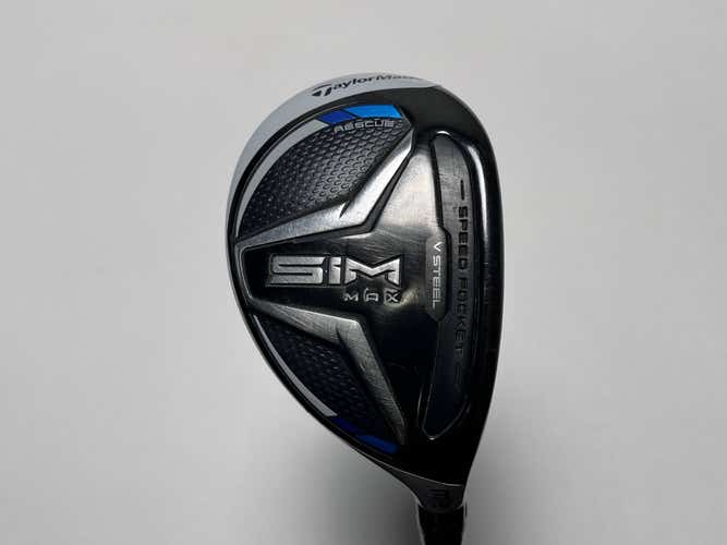 TaylorMade SIM MAX 3 Hybrid 19* Fujikura Ventus Blue 7-S Stiff Graphite Mens RH