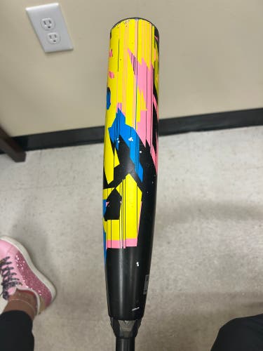 2023 DeMarini Zoa Glitch Composite USSSA Certified Bat (-10) 18 oz 28" (Used)